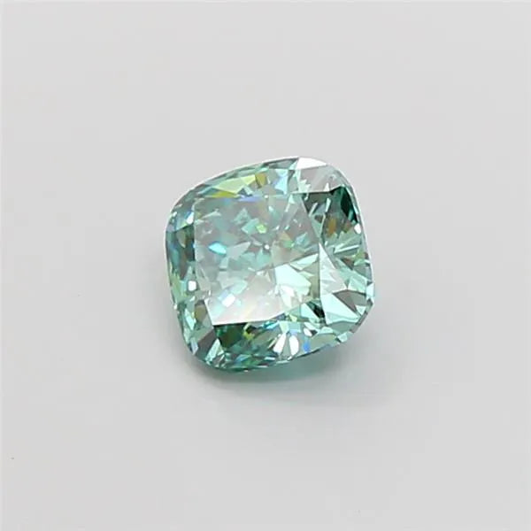 1.03ct Cushion modified Lab Grown Diamond (Colour Fancy Vivid Green, Clarity VS1, IGI Certified)