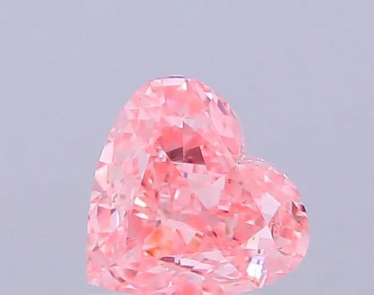 1.03ct Heart Lab Grown Diamond (Colour Fancy Vivid Pink, Clarity VS1, IGI Certified)