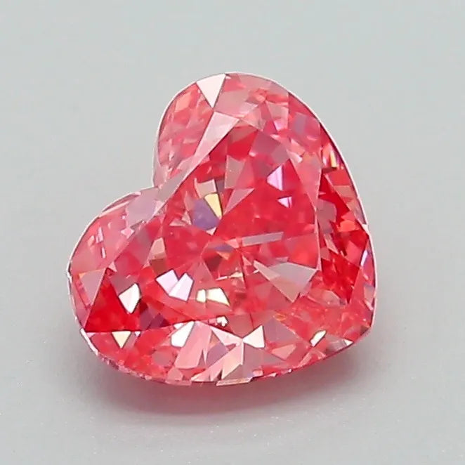 1.03ct Heart Lab Grown Diamond (Colour Fancy Vivid Pink, Clarity VS1, IGI Certified)