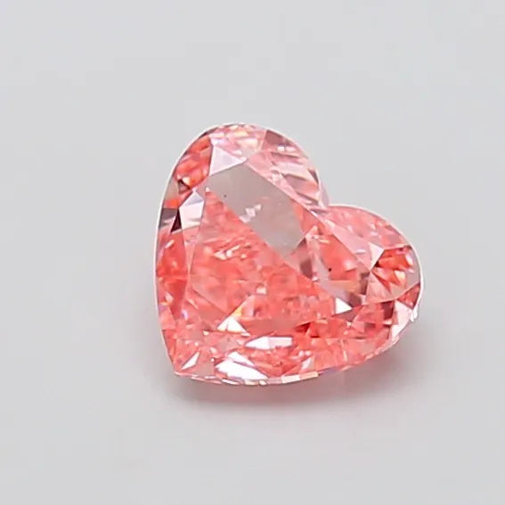 1.03ct Heart Lab Grown Diamond (Colour Fancy Vivid Pink, Clarity VS2, IGI Certified)