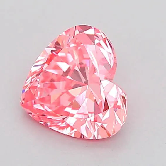 1.03ct Heart Lab Grown Diamond (Colour Fancy Vivid Pink, Clarity VVS2, IGI Certified)