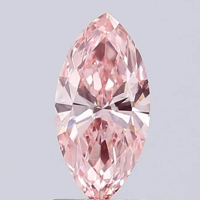 1.03ct Marquise Lab Grown Diamond (Colour Fancy Vivid Pink, Clarity VS2, IGI Certified)