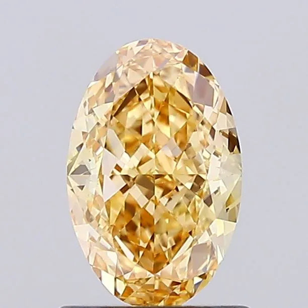 1.03ct Oval Lab Grown Diamond (Colour Fancy Intense Yellow, Clarity VVS2, IGI Certified)