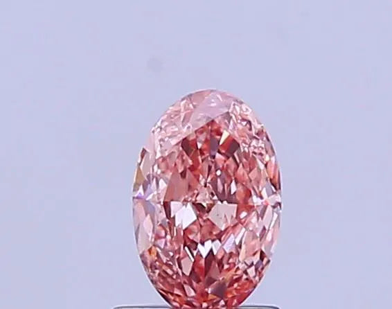 1.03ct Oval Lab Grown Diamond (Colour Fancy Vivid Pink, Clarity SI1, IGI Certified)