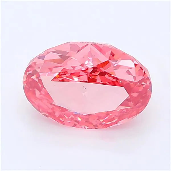 1.03ct Oval Lab Grown Diamond (Colour Fancy Vivid Pink, Clarity VS1, IGI Certified)