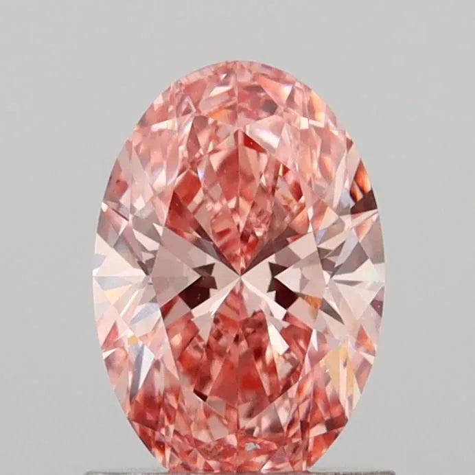 1.03ct Oval Lab Grown Diamond (Colour Fancy Vivid Pink, Clarity VS1, IGI Certified)