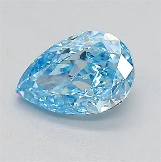 1.03ct Pear Lab Grown Diamond (Colour Fancy Vivid Blue, Clarity VVS2, IGI Certified)