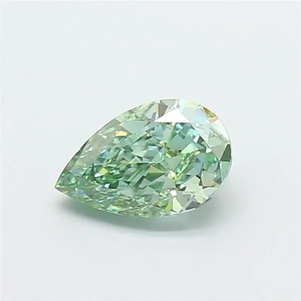 1.03ct Pear Lab Grown Diamond (Colour Fancy Vivid Green, Clarity VVS2, IGI Certified)