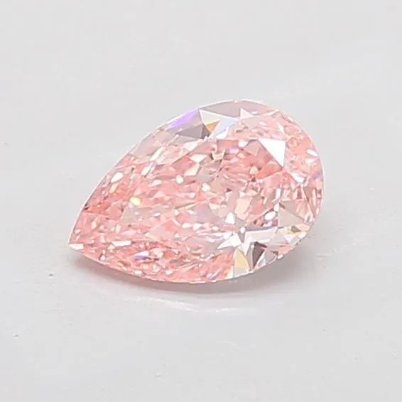 1.03ct Pear Lab Grown Diamond (Colour Fancy Vivid Pink, Clarity VVS2, IGI Certified)