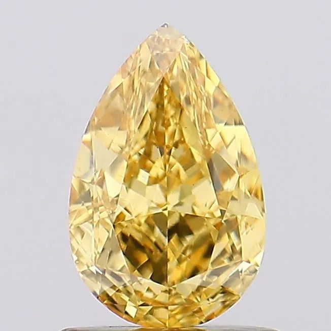 1.03ct Pear Lab Grown Diamond (Colour Fancy Vivid Yellow, Clarity VS1, IGI Certified)