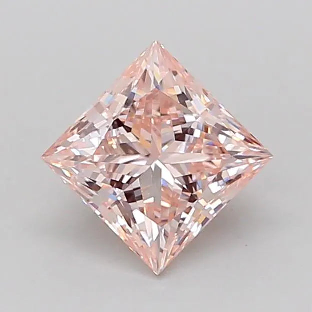 1.03ct Princess Lab Grown Diamond (Colour Fancy Light Pink, Clarity VVS1, IGI Certified)