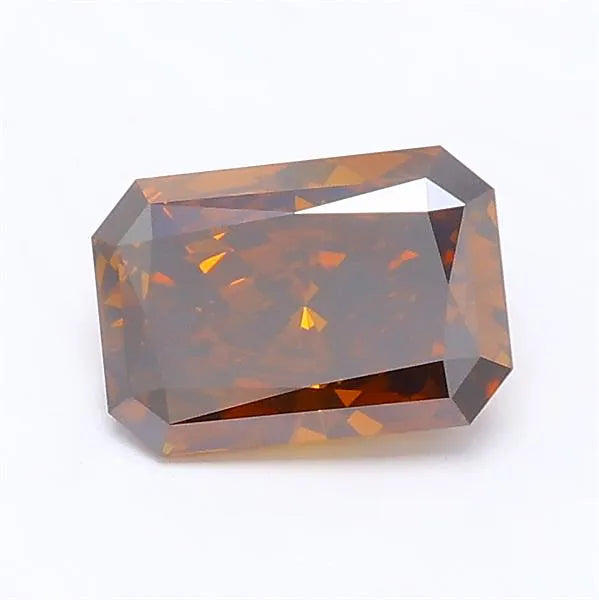 1.03ct Radiant Lab Grown Diamond (Colour Fancy Vivid Orange, Clarity VVS2, IGI Certified)