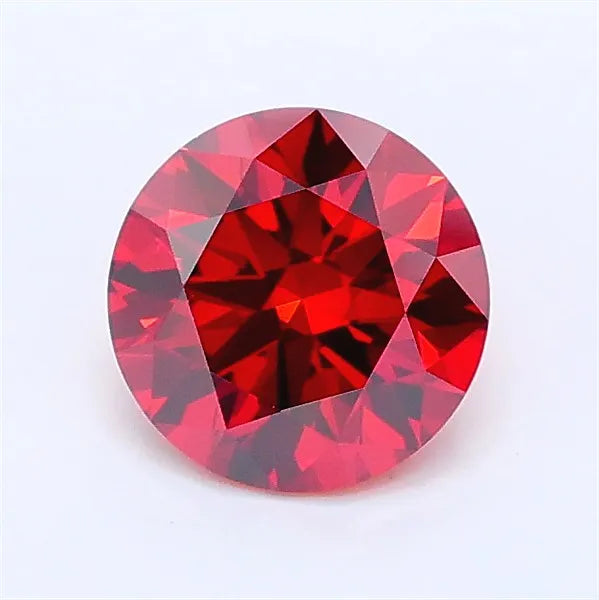 1.03ct Round Lab Grown Diamond (Colour Fancy Deep Orange, Clarity VS1, Cut ID, IGI Certified)