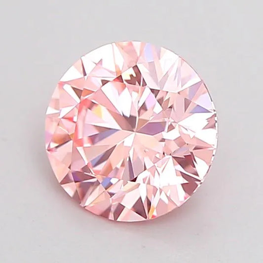 1.03ct Round Lab Grown Diamond (Colour Fancy Intense Pink, Clarity VVS2, Cut ID, IGI Certified)