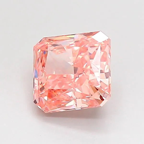 1.03ct Square radiant Lab Grown Diamond (Colour Fancy Vivid Pink, Clarity VS1, IGI Certified)