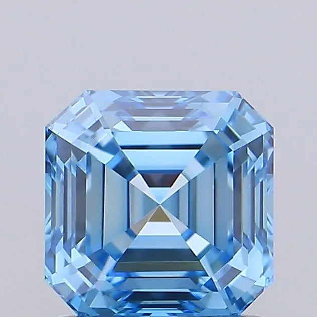 1.04ct Asscher Lab Grown Diamond (Colour Fancy Vivid Blue, Clarity VVS1, IGI Certified)