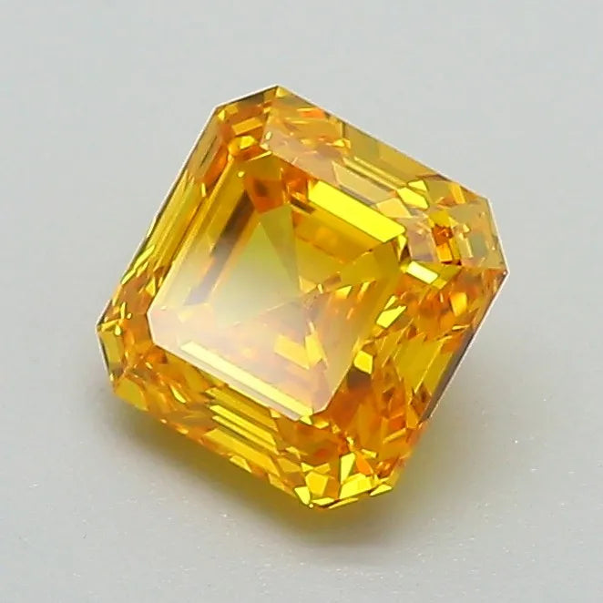 1.04ct Asscher Lab Grown Diamond (Colour Fancy Vivid Yellow, Clarity VS2, IGI Certified)