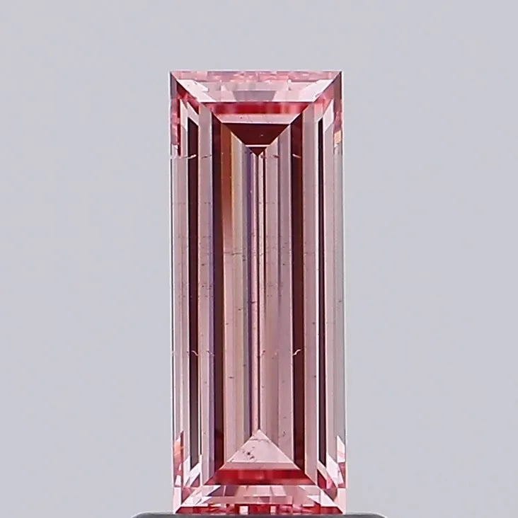 1.04ct Baguette Lab Grown Diamond (Colour Fancy Intense Pink, Clarity VS2, Cut GD, IGI Certified)