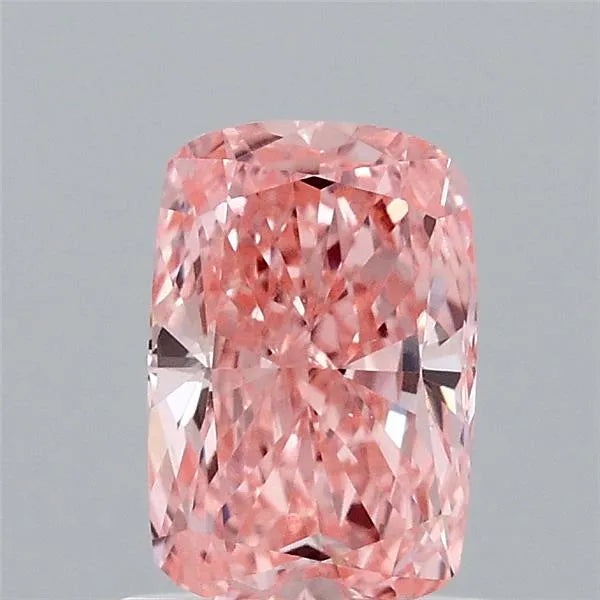 1.04ct Cushion brilliant Lab Grown Diamond (Colour Fancy Vivid Pink, Clarity VVS2, IGI Certified)
