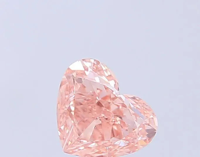 1.04ct Heart Lab Grown Diamond (Colour Fancy Brownish Pink, Clarity VS1, IGI Certified)