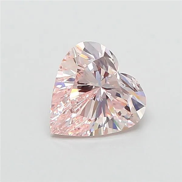 1.04ct Heart Lab Grown Diamond (Colour Fancy Light Pink, Clarity VS2, IGI Certified)