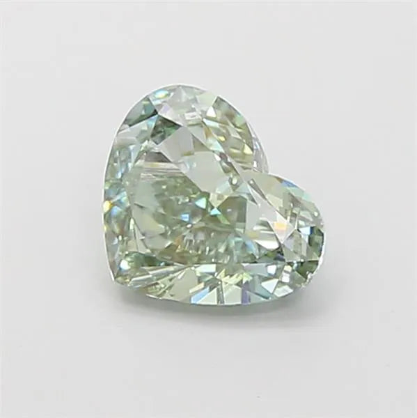1.04ct Heart Lab Grown Diamond (Colour Fancy Vivid Green, Clarity SI1, IGI Certified)