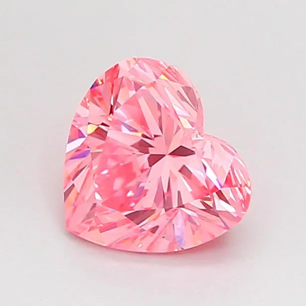 1.04ct Heart Lab Grown Diamond (Colour Fancy Vivid Pink, Clarity VVS2, IGI Certified)
