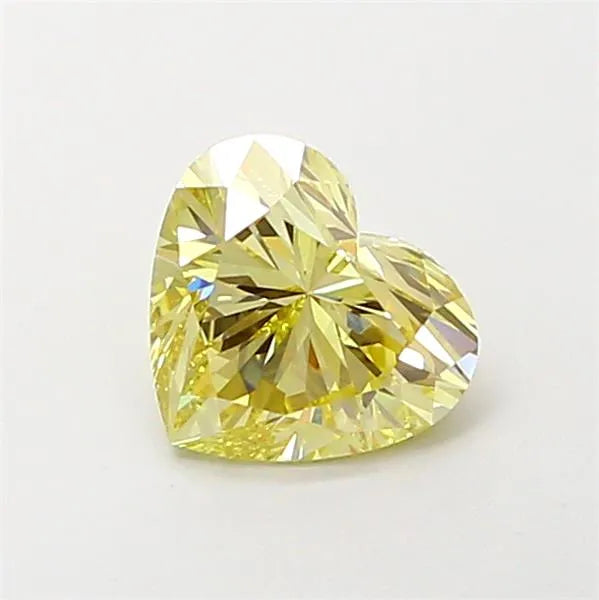 1.04ct Heart Lab Grown Diamond (Colour Fancy Yellow, Clarity VVS2, IGI Certified)