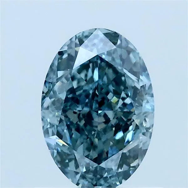 1.04ct Oval Lab Grown Diamond (Colour Fancy Intense Blue, Clarity VS1, IGI Certified)
