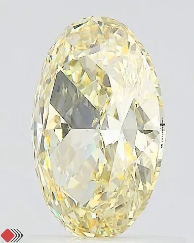 1.04ct Oval Lab Grown Diamond (Colour Fancy Light Yellow, Clarity VVS2, IGI Certified)