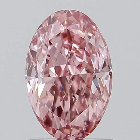 1.04ct Oval Lab Grown Diamond (Colour Fancy Vivid Pink, Clarity VVS2, IGI Certified)