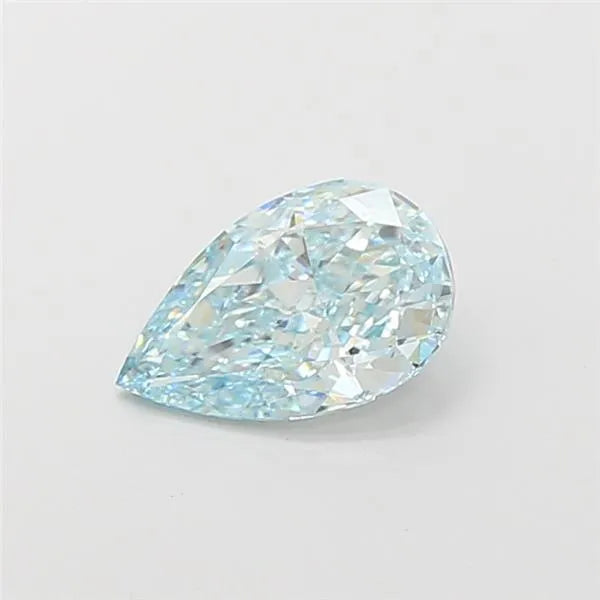 1.04ct Pear Lab Grown Diamond (Colour Fancy Vivid Blue Green, Clarity VVS2, IGI Certified)
