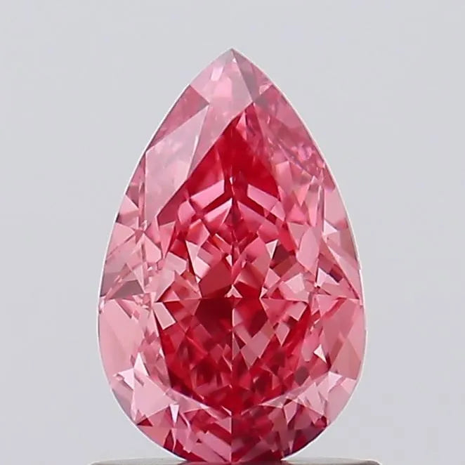 1.04ct Pear Lab Grown Diamond (Colour Fancy Vivid Pink, Clarity VVS2, IGI Certified)