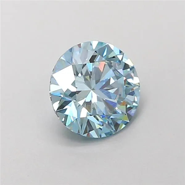 1.04ct Round Lab Grown Diamond (Colour Fancy Intense Blue, Clarity VVS2, Cut ID, IGI Certified)
