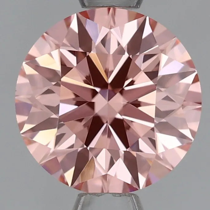 1.04ct Round Lab Grown Diamond (Colour Fancy Intense Pink, Clarity VVS1, Cut ID, IGI Certified)
