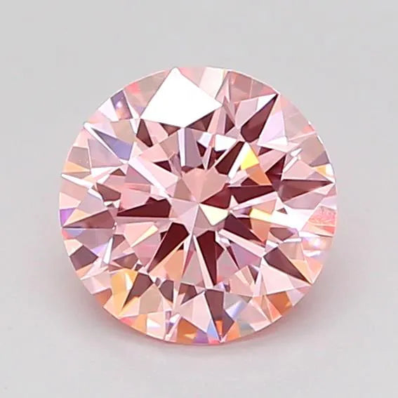 1.04ct Round Lab Grown Diamond (Colour Fancy Intense Pink, Clarity VVS2, Cut ID, IGI Certified)