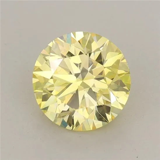 1.04ct Round Lab Grown Diamond (Colour Fancy Intense Yellow, Clarity VVS2, Cut ID, IGI Certified)