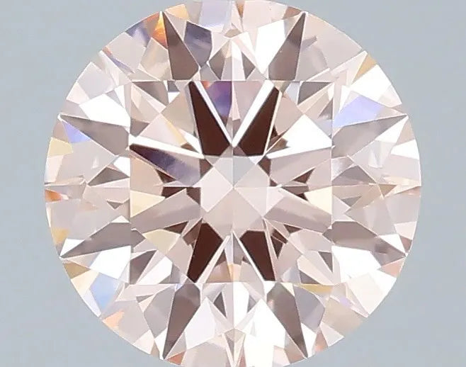 1.04ct Round Lab Grown Diamond (Colour Fancy Light Pink, Clarity VVS2, Cut ID, IGI Certified)