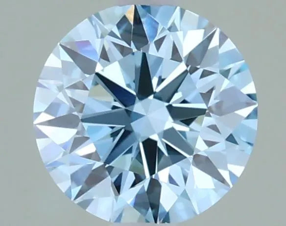 1.04ct Round Lab Grown Diamond (Colour Fancy Vivid Blue, Clarity VVS2, Cut ID, IGI Certified)