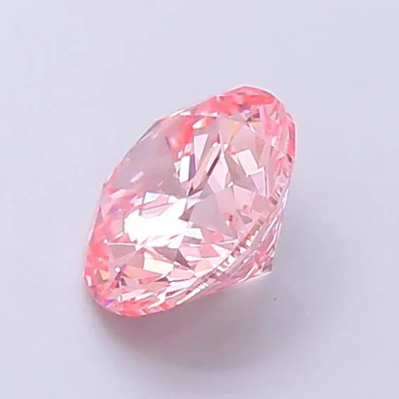 1.04ct Round Lab Grown Diamond (Colour Fancy Vivid Pink, Clarity VS1, Cut EX, IGI Certified)