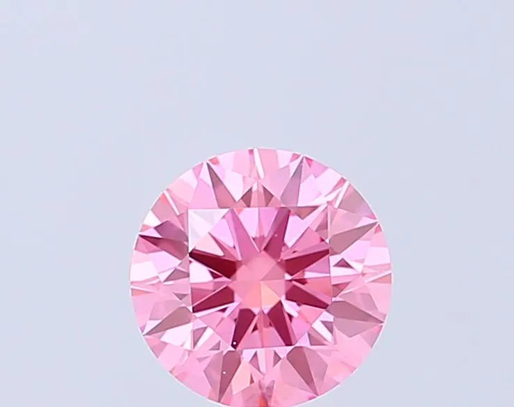 1.04ct Round Lab Grown Diamond (Colour Fancy Vivid Pink, Clarity VS1, Cut ID, IGI Certified)