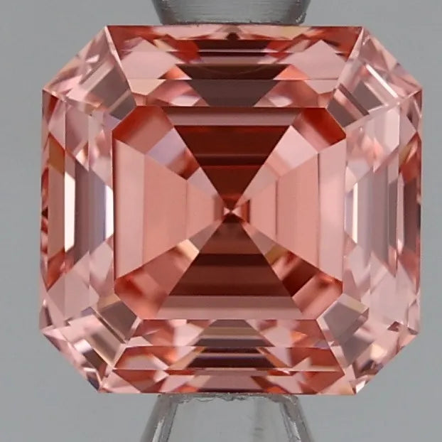 1.05ct Asscher Lab Grown Diamond (Colour Fancy Intense Pink, Clarity VS2, Cut EX, IGI Certified)