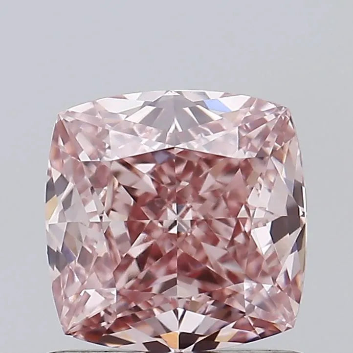 1.05ct Cushion modified Lab Grown Diamond (Colour Fancy Intense Brownish Pink, Clarity VS1, IGI Certified)