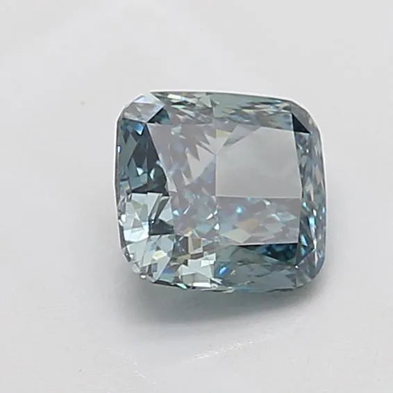 1.05ct Cushion modified Lab Grown Diamond (Colour Fancy Intense Green Blue, Clarity VVS2, IGI Certified)