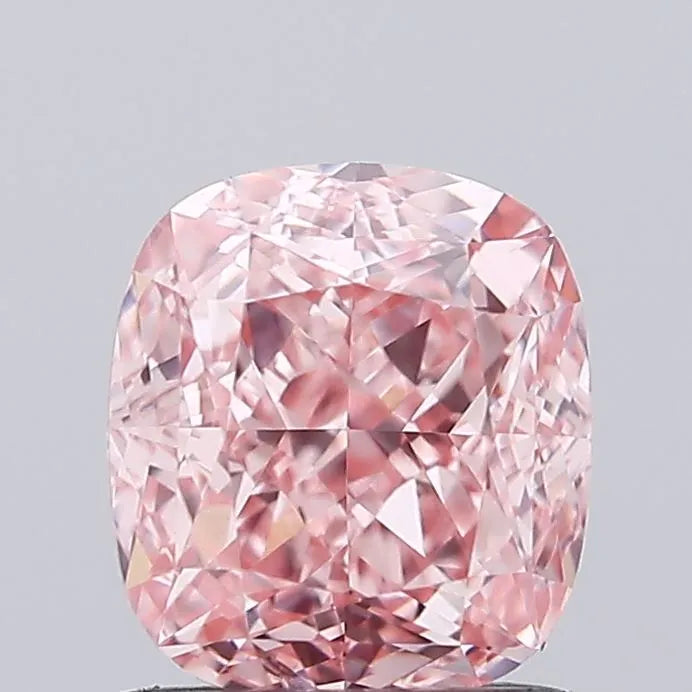 1.05ct Cushion modified Lab Grown Diamond (Colour Fancy Vivid Pink, Clarity VVS2, IGI Certified)