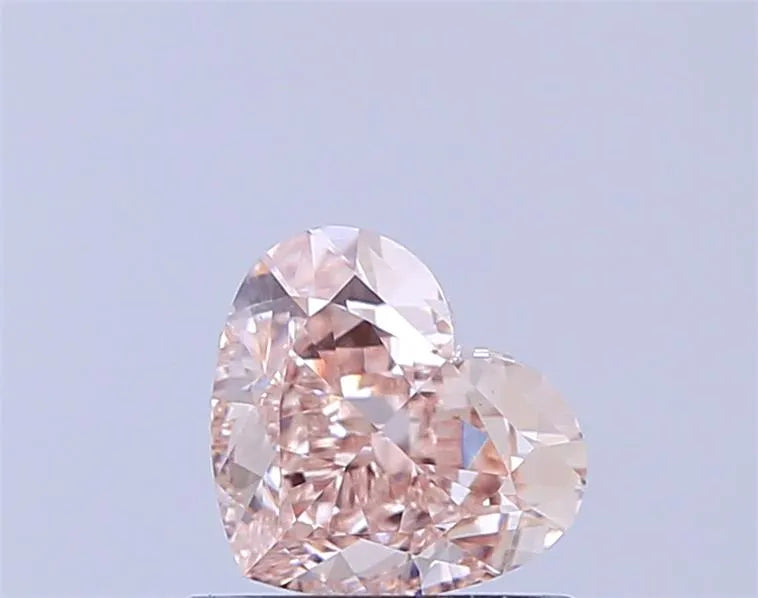 1.05ct Heart Lab Grown Diamond (Colour Fancy Light Pinkish Brown, Clarity VVS2, IGI Certified)