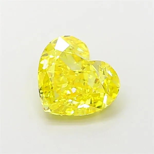 1.05ct Heart Lab Grown Diamond (Colour Fancy Vivid Yellow, Clarity IF, IGI Certified)
