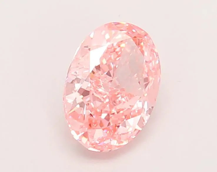 1.05ct Oval Lab Grown Diamond (Colour Fancy Vivid Pink, Clarity VVS2, IGI Certified)