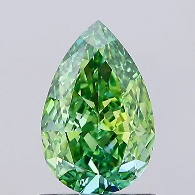 1.05ct Pear Lab Grown Diamond (Colour Fancy Intense Green, Clarity VS1, IGI Certified)