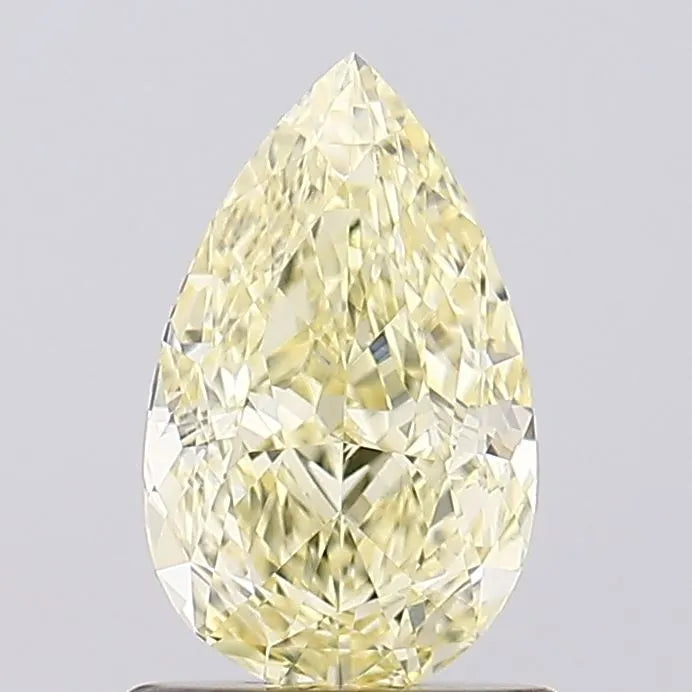 1.05ct Pear Lab Grown Diamond (Colour Fancy Light Yellow, Clarity VVS2, IGI Certified)